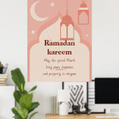 Poster Ramadan Kareem (Bureau à domicile)