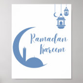 Poster  Ramadan Kareem Elegant Crescent & Lantern Wall Pr (Devant)