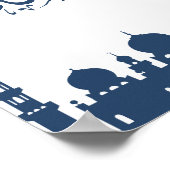 Poster "Ramadan Kareem" Mosque Silhouette Wall Art  (Coin)