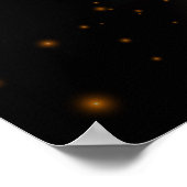 Poster Ramadan Lune dorée Fanoos colorés (Coin)