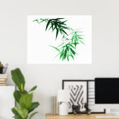 Poster Rameau de bambou vert (Bureau à domicile)