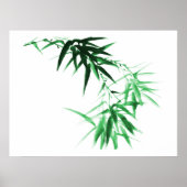 Poster Rameau de bambou vert (Devant)