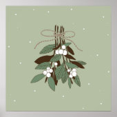 Poster Rameaux avec baies de neige (Devant)