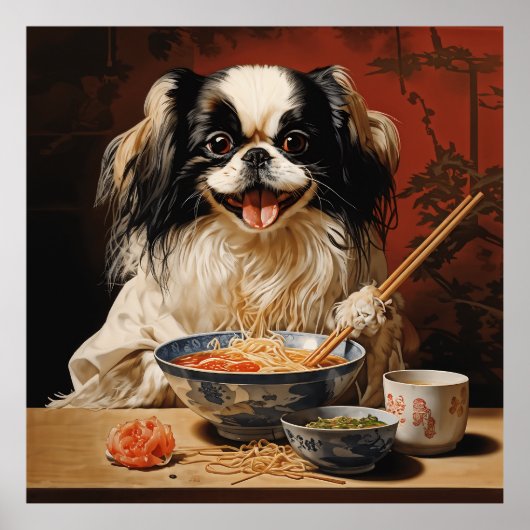 Poster Ramen à manger chinois japonais (Devant)