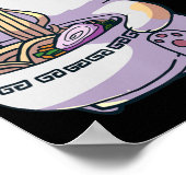 Poster Ramen Cat Kawaii Anime cadeau japonais (Coin)