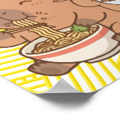 Poster Ramen de capybara drôle (Coin)