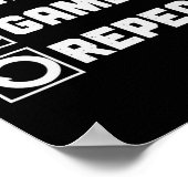 Poster Ramen Game Repeat Noodle Video Games Console Gamer (Coin)