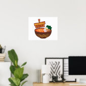 Poster Ramen Noodle Master Funny Japonais Idée cadeau (Bureau à domicile)