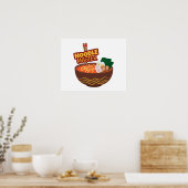 Poster Ramen Noodle Master Funny Japonais Idée cadeau (Cuisine)