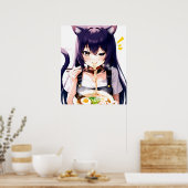 Poster Ramen Romp : La nouille de la chatte d'Anime Nirva (Cuisine)