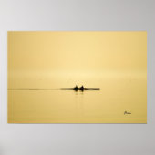 Poster ramer au crépuscule (Devant)