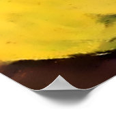 Poster "Raminou sur une couverture jaune" par Suzanne Val (Coin)