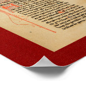 Poster Ramon Llull : Manuscrit éclairé du 13e siècle (Coin)