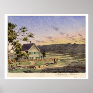 Poster Ranch californien