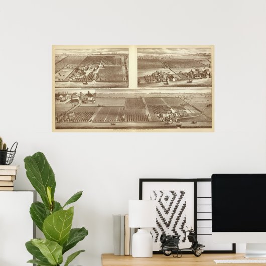 Poster ranch de Lemoore (Bureau à domicile)