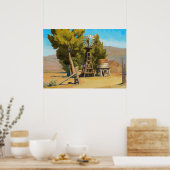 Poster Ranch Windmill, Carson, Nevada par Maynard Dixon (Cuisine)