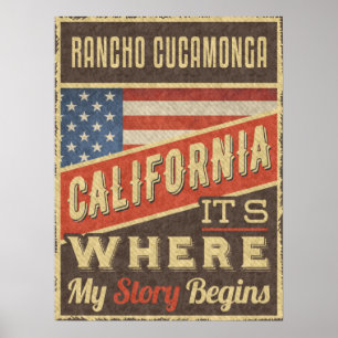 Poster Rancho Cucamonga Californie