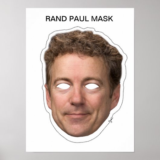 Poster Rand Paul Mask (Devant)