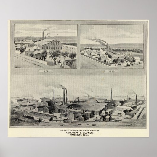 Poster Randolph & Clowes, Waterbury (Devant)