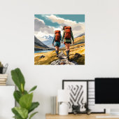 Poster Randonnée dans les Highlands écossais (Bureau à domicile)