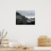 Poster Randonnée dans les nuages - Poème d'Invictus (Cuisine)