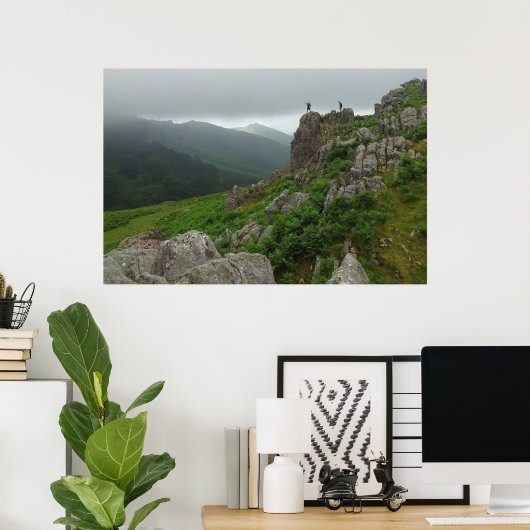 Poster Randonnée dans les Pyrénées (Bureau à domicile)