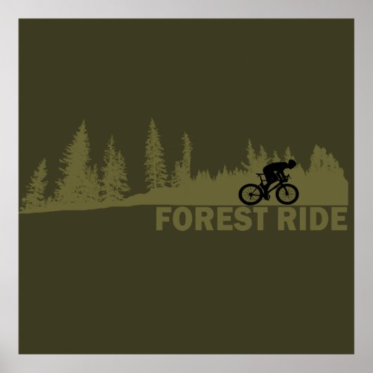 Poster Randonnée en forêt (Devant)