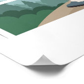 Poster Randonnée en forêt - Conception d'explorateur de l (Coin)