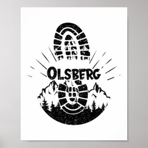 Poster Randonnée En Olsberg Allemagne Vacances Hiker