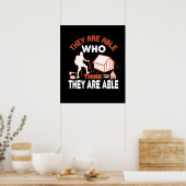 Poster Randonnée - Ils Sont Capables Qui Pensent Être Cap (Cuisine)