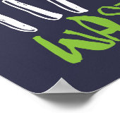 Poster Randonnée inspirant et citations de camping Forêt  (Coin)