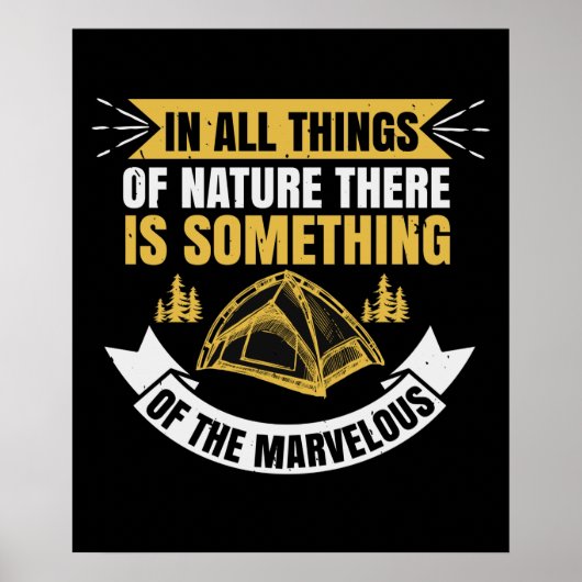 Poster Randonnée - La Nature Est Merveilleuse (Devant)