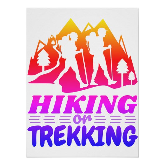 Poster Randonnée ou trekking (Devant)