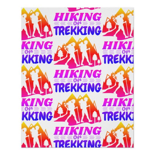 Poster Randonnée ou trekking (Devant)