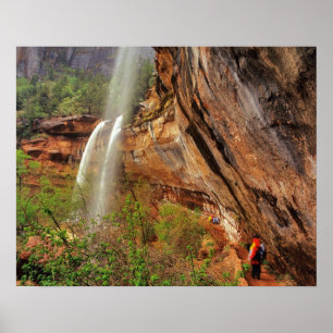 Poster Randonnée sur le sentier Emerald Pools à Zion Nati