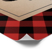 Poster Randonnées Boots Buffalo Plaid Adventure Baby show (Coin)