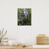 Poster Randonneur admire Falls Branch Falls (Cuisine)
