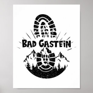Poster Randonneur Bad Gastein Sheimerburger Land Autriche