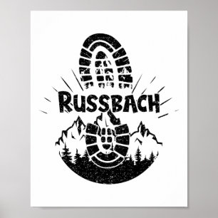 Poster Randonneur Russbach Sheimerburger Terre Autriche v
