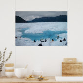 Poster Randonneurs glaciers (Cuisine)