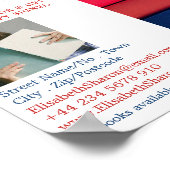 Poster Rangée de livres, écrivains Signer des livres Publ (Coin)