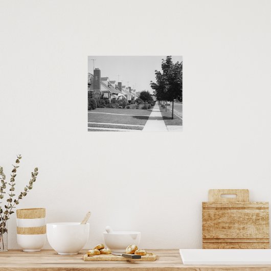 Poster Rangée de maisons (Cuisine)