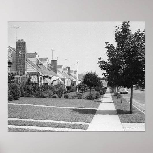 Poster Rangée de maisons (Devant)