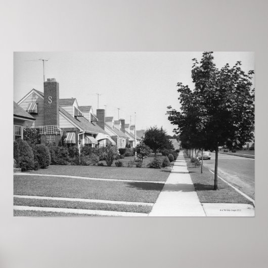 Poster Rangée de maisons (Devant)