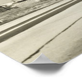 Poster Rangée de pôles d'électricité (Coin)