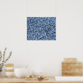 Poster Rangées de bleuets (Cuisine)