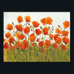 Poster Rangées de pavots I<br><div class="desc">Floral</div>