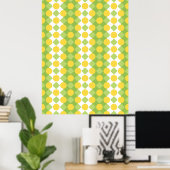Poster Rangées joyeux de formes Motif (Bureau à domicile)