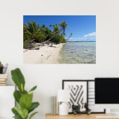 Poster Rangiroa Polynésie française (Bureau à domicile)