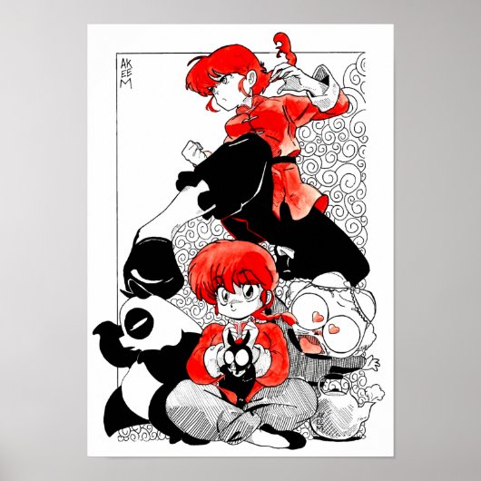 Poster Ranma 1/2 fanart @Akeemakart (Devant)